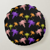 Axaotl Salamanderキッズギフト ラウンドクッション (裏面)