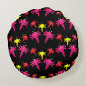 Axaotl Salamanderキッズギフト ラウンドクッション (裏面)