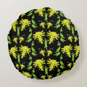 Axaotl Salamanderキッズギフト ラウンドクッション (裏面)