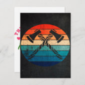 Axe Throwing Hatchet 招待状 (正面/裏面)