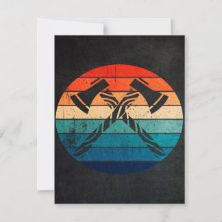 Axe Throwing Hatchet 招待状