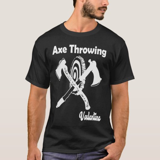 Axe Throwing Valentine's Day Tシャツ (正面)