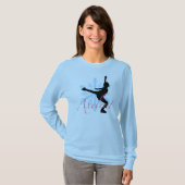 Axelentのアイススケートのティー Tシャツ (正面フル)