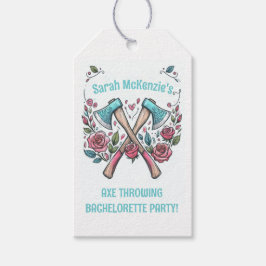Axes & Roses - 投斧パーティーのギフトタグ ギフトタグ