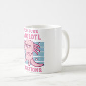 Axolotlおもしろいの質問を確認するPun コーヒーマグカップ (正面右)