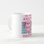 Axolotlおもしろいの質問を確認するPun コーヒーマグカップ (正面左)