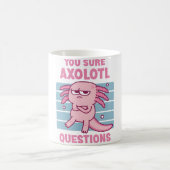 Axolotlおもしろいの質問を確認するPun コーヒーマグカップ (中央)
