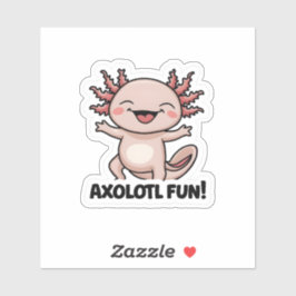Axolotlおもしろいビニールステッカー シール