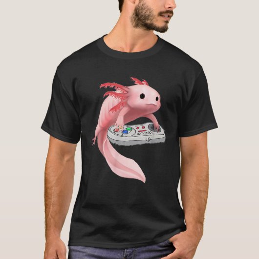Axolotlかわいい魚遊のビデオゲーム – Axolotl Gam Tシャツ (正面)