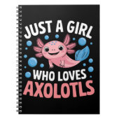 AxolotlかわいいAxolotlsを愛する女の子だけ ノートブック (正面)