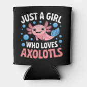 AxolotlかわいいAxolotlsを愛する女の子だけ 缶クーラー (正面)