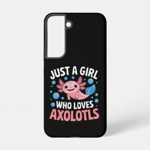 AxolotlかわいいAxolotlsを愛する女の子だけ Samsung Galaxy S22ケース