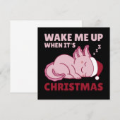 Axolotlそれがクリスマスの時に私を起こす招待状 招待状 (正面/裏面)