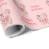 AxolotlウィッシュハッピーバースデーへAxolotls ラッピングペーパー (ロールコーナー)