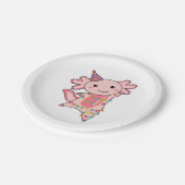 AxolotlウィッシュハッピーバースデーへAxolotls Adul ペーパープレート (アングル)