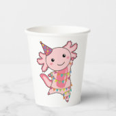 AxolotlウィッシュハッピーバースデーへAxolotls Adul 紙コップ (正面)