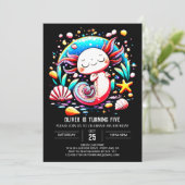 Axolotlオエレガントンライン誕生祝い 招待状 (スタンド正面)