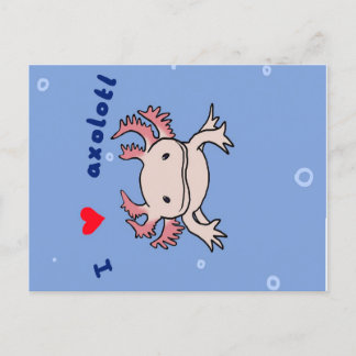 Axolotlギフト|かわいいAxolotl誕生日 シーズンポストカード