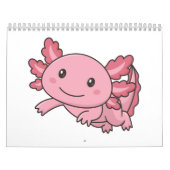 Axolotlクリスマスウィンター動物Axolotls カレンダー (カバー)