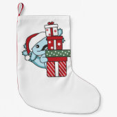 Axolotlクリスマスギフト冬の動物Axolotl スモールクリスマスストッキング (正面)