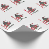 Axolotlクリスマスギフト冬の動物Axolotl ラッピングペーパー (角)