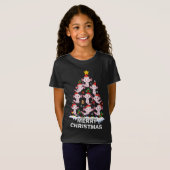 AxolotlクリスマスツリーライトキュートAxolotl恋人F Tシャツ (正面フル)