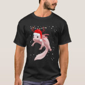 AxolotlクリスマスパジャマキッズユースかわいいAxolotl X Tシャツ (正面)