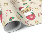 Axolotlクリスマス雪の冬の動物Axolotls ラッピングペーパー (ロールコーナー)