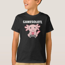Axolotlゲーマー向けの可愛い動物 Tシャツ