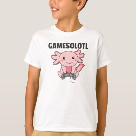 Axolotlゲーマー向けの可愛い動物 Tシャツ
