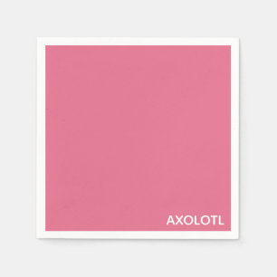 Axolotlピンクの色名 スタンダードカクテルナプキン