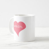 AXOLOTLピンクラブハート コーヒーマグカップ (正面左)