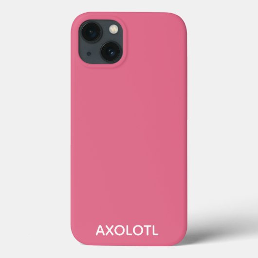 Axolotlピンク色名ケースメイトiPhoneケース Case-Mate iPhoneケース (裏面)