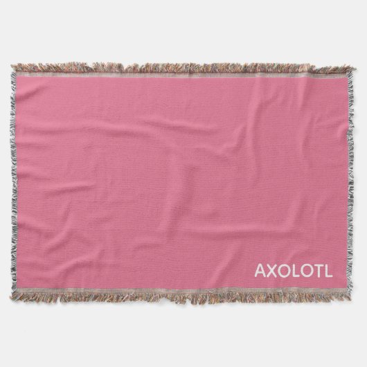 Axolotlピンク色名 スローブランケット (正面)