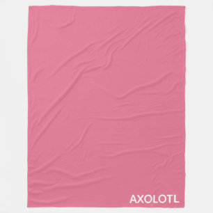 Axolotlピンク色名 フリースブランケット