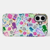 Axolotlピンク階段Apple iPhone 16ケース丈夫 Case-Mate iPhoneケース (裏面 (横))