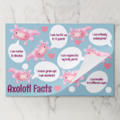 Axolotlファクト大きなティアウェイ紙パッド ペーパーパッド (折り畳み)
