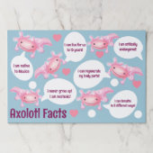 Axolotlファクト大きなティアウェイ紙パッド ペーパーパッド (正面)