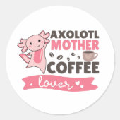 Axolotlマザーコーヒー愛好家スウィートアキソロテルクラス ラウンドシール (正面)