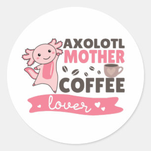 Axolotlマザーコーヒー愛好家スウィートアキソロテルクラス ラウンドシール