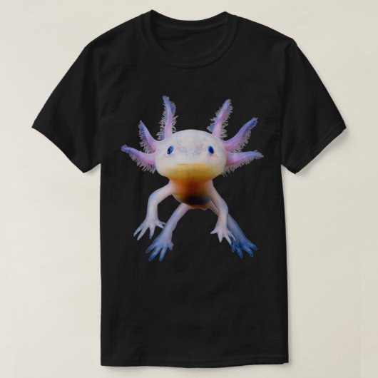 Axolotlメキシコ歩く魚かわいい両生類Axolot Tシャツ (デザイン正面)