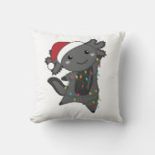 Axolotlメリークリスマスウィンター動物Axolotls クッション (正面)