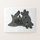 Axolotlメリークリスマスウィンター動物Axolotls ジグソーパズル (横)