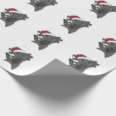 Axolotlメリークリスマスウィンター動物Axolotls ラッピングペーパー (角)