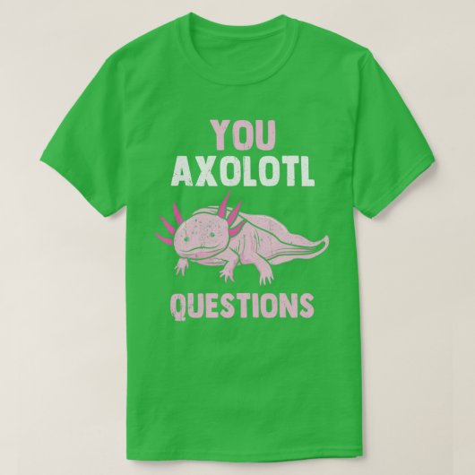 Axolotlラーヴクフィグアクアリウムmochルチギフト Tシャツ (デザイン正面)