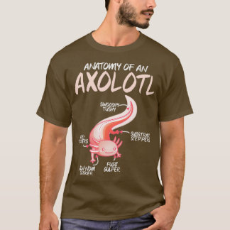 Axolotl子供の解剖学ペット動物フィッシュキーピングAqu Tシャツ