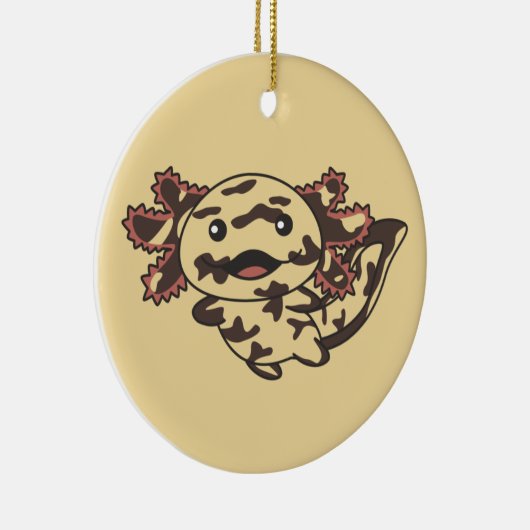 Axolotl様々な種類のAxolotls甘い動物Ba セラミックオーナメント (右)