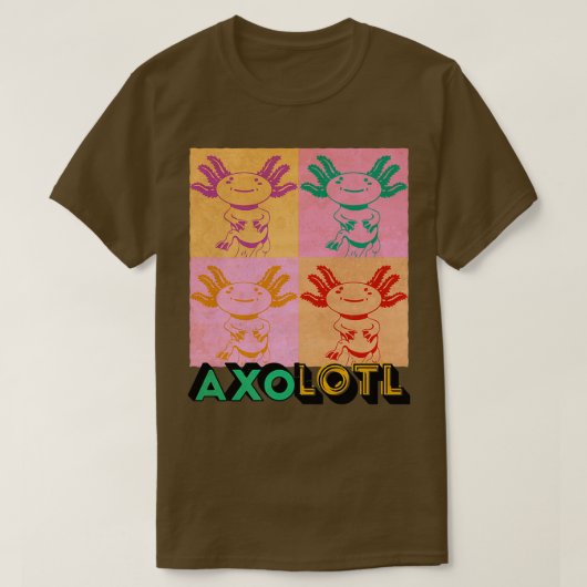 Axolotl水族館アクアリウムアクアリウムアートワークAxo Tシャツ (デザイン正面)