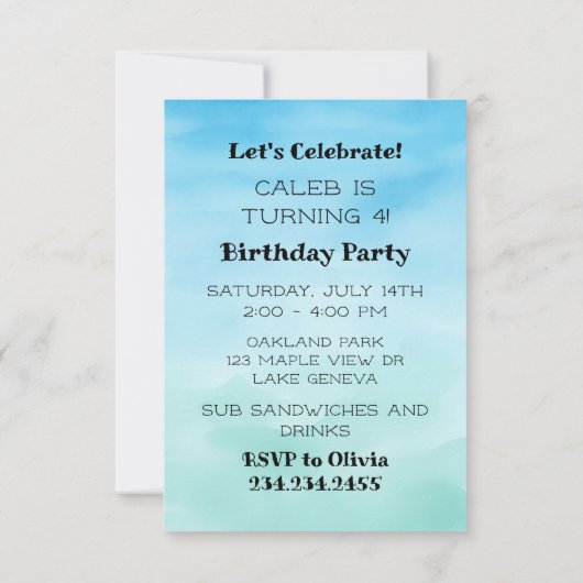 Axolotl男の祝子の誕生日パーティー (裏面)