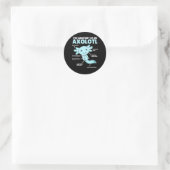 Axolotl説明Axolotlの解剖学 ラウンドシール (バッグ)